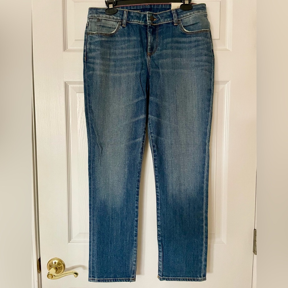 Talbots High Rise Ankle Jeans Blue Denim Straight Leg
